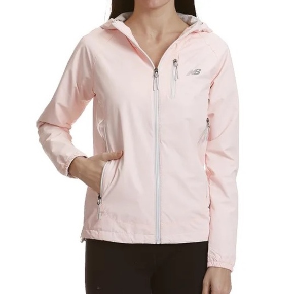 New Balance Jackets & Blazers - NEW BALANCE pink rain jacket size M EUC